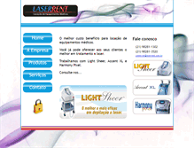 Tablet Screenshot of laserrent.com.br